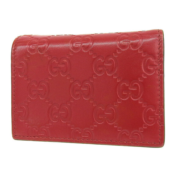 GUCCI Red Leather Wallet - Picture 2 of 7